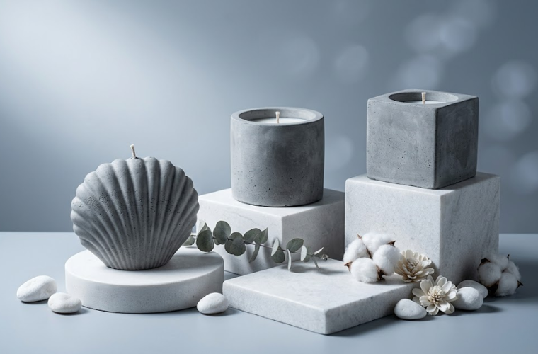 Concrete Jar Candles