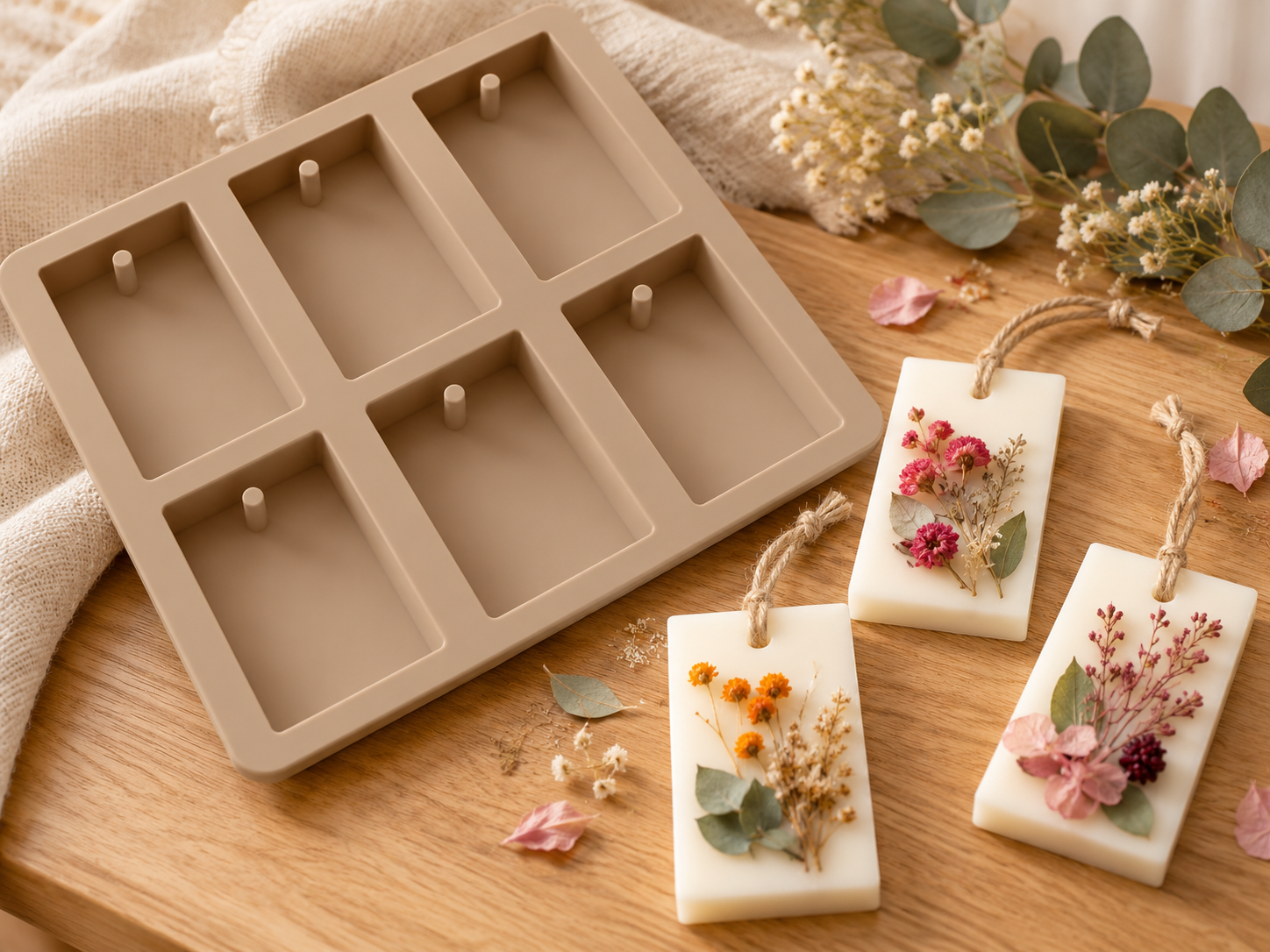 Rectangle Wax Sachet Silicone Mold (BI-284)