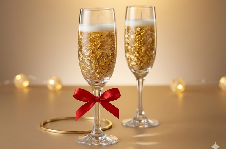 The 24K Champaine Candle