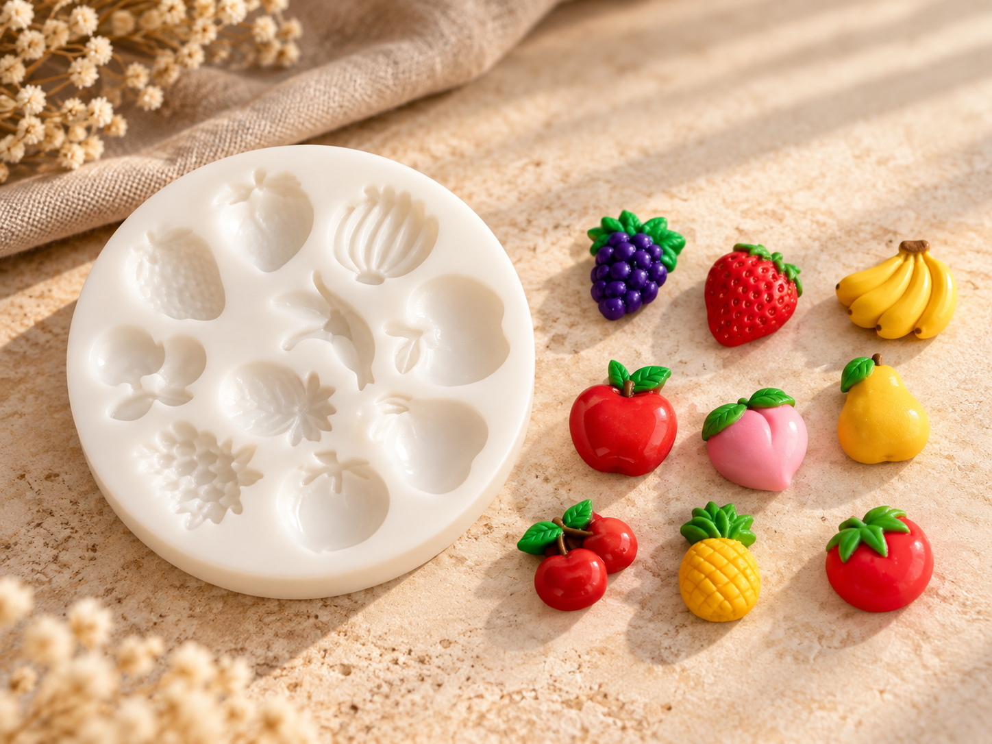 Mini Fruits Silicone Mould (BI-210)