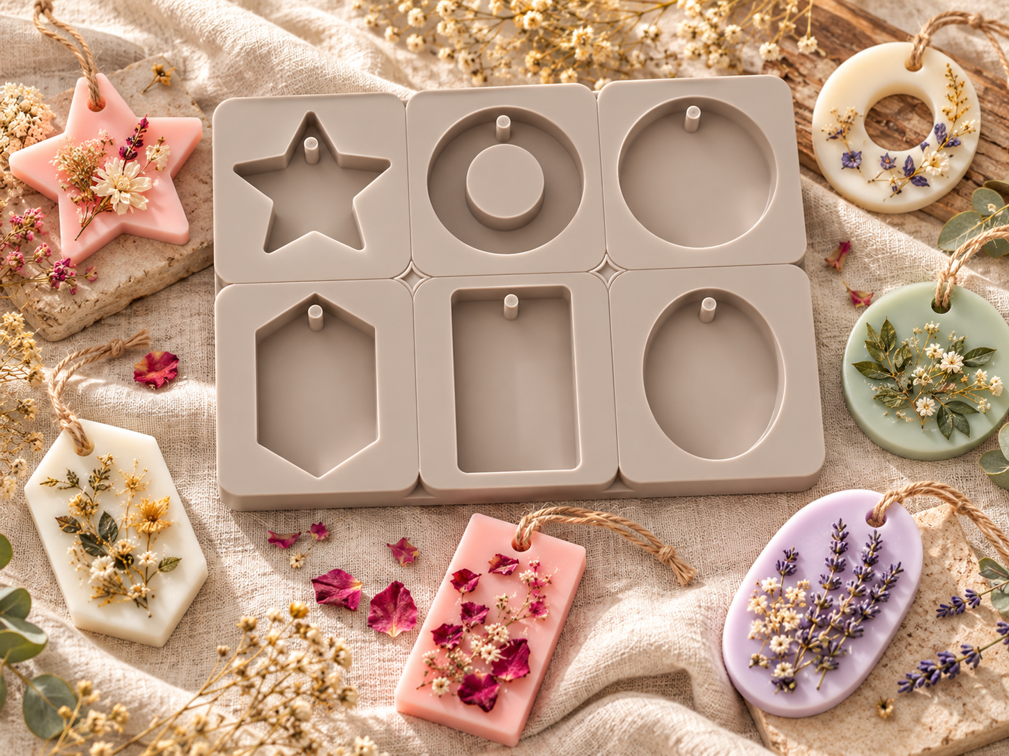Six Shape Wax Hanger Mold Set (BI-105)