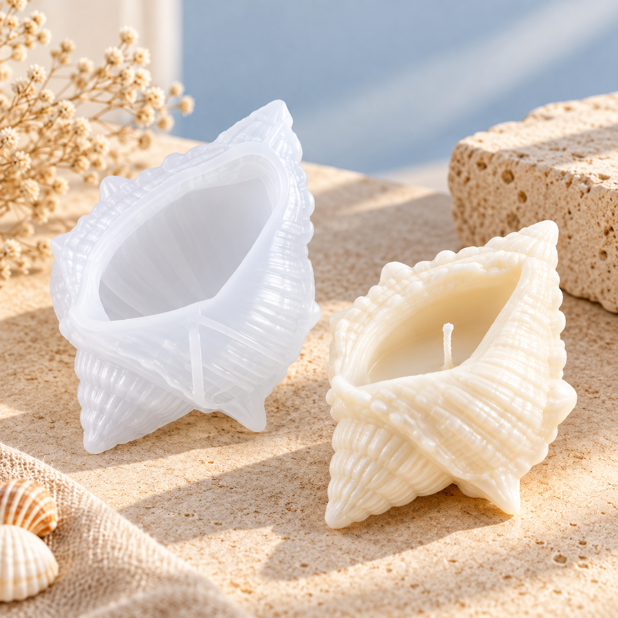 Conch Shell Container Silicone Mould (BI-JM24)