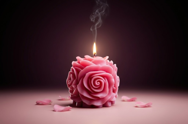 Rose Candle