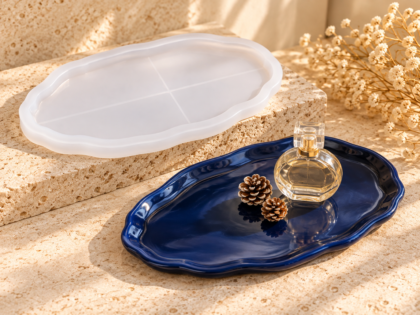 Irregular Oval Tray Silicone Mould (BI-RM12)