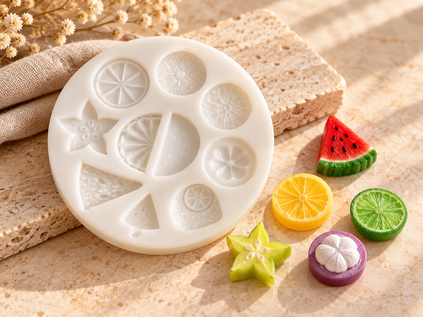 Fruit Slice Mini Silicone Mould (BI-209)