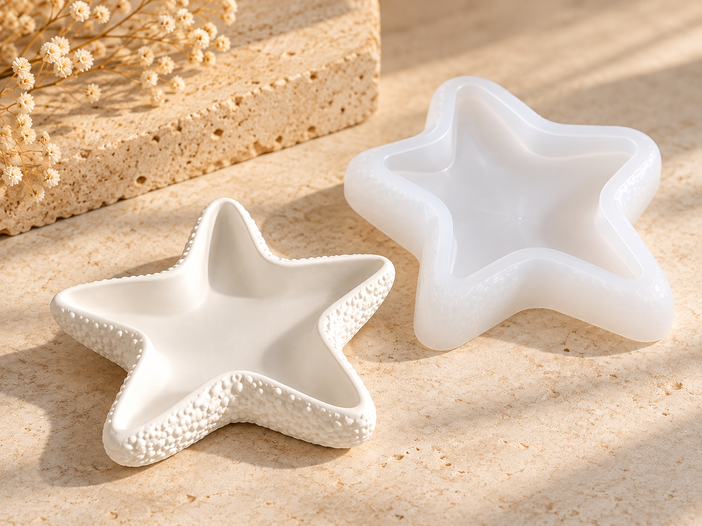 Starfish Dish Silicone Mould (BI-JM17)