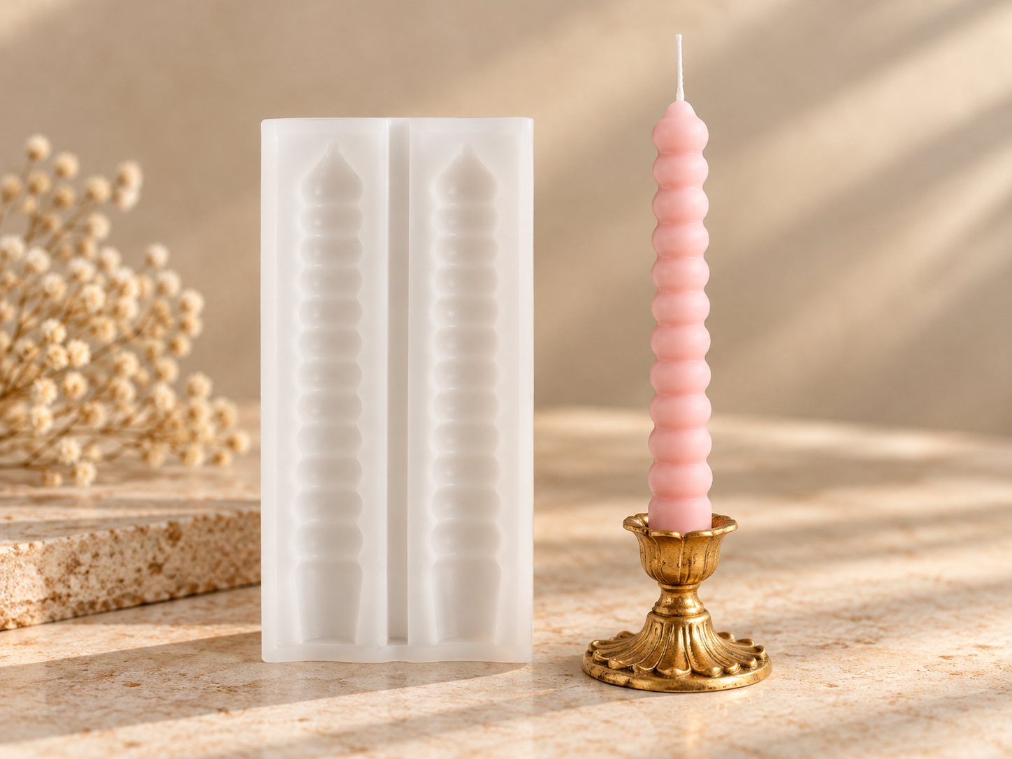 Bubble Taper Candle Mould (BI-196)